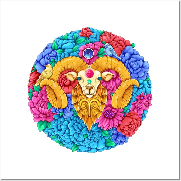 Zodiac Aries Sign Wall Art by Harsimran_sain